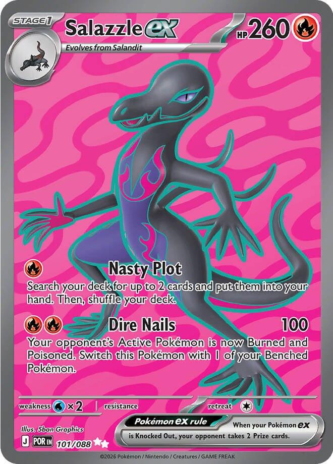 Salazzle ex (101/088) [Mega Evolution: Perfect Order]