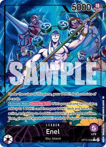 Enel (OP15-058) (Alternate Art) [Adventure on Kami's Island]