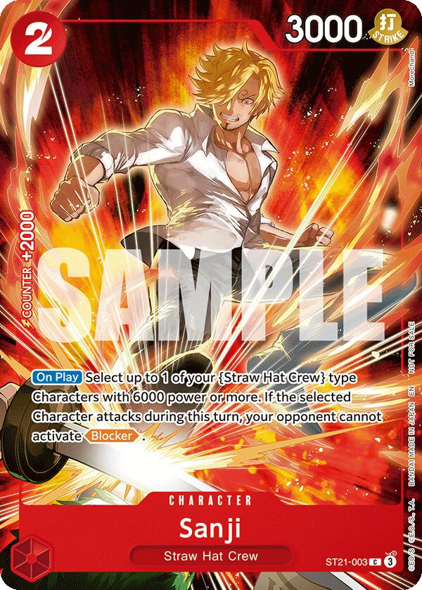 Sanji (ST21-003) (Welcome Pack 2026 Vol.1) [One Piece Promotion Cards]