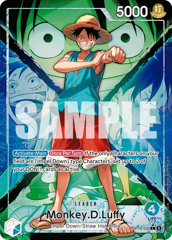 Monkey.D.Luffy (OP16-022) (Alternate Art) [The Time of Battle]