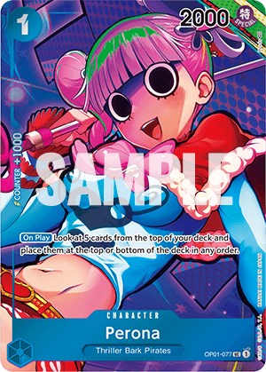 Perona (OP01-077) (Box Topper) [Romance Dawn]
