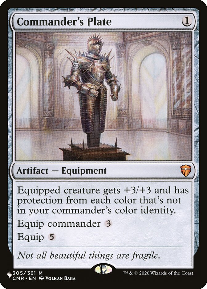 Commander's Plate (CMR) [Secret Lair: Heads I Win, Tails You Lose]