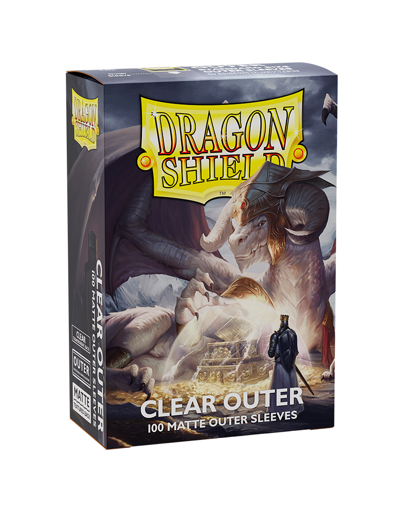 Dragon Shield: 100ct Outer Sleeves - Clear Matte (Standard)