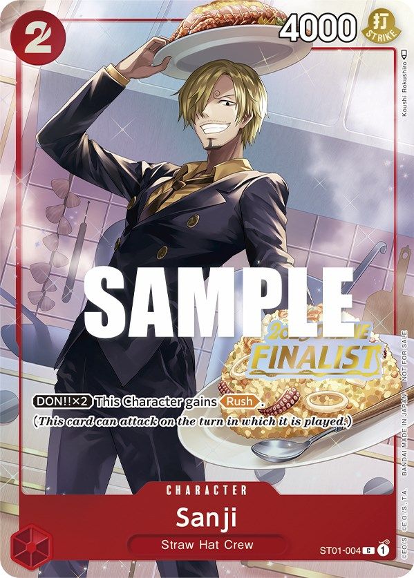 Sanji (ST01-004) (Online Regional 2023) [Finalist] [One Piece Promotion Cards]