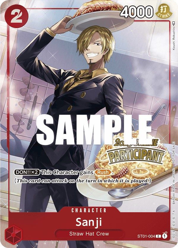 Sanji (ST01-004) (Online Regional 2023) [Participant] [One Piece Promotion Cards]