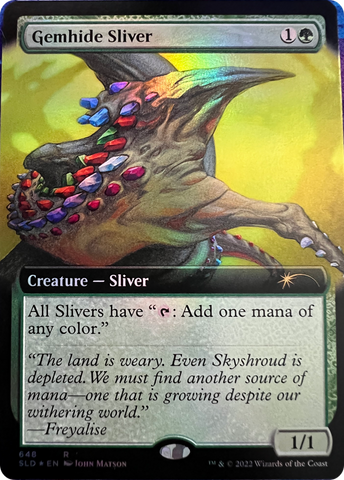 Gemhide Sliver (Extended Art) [Secret Lair Drop Series]