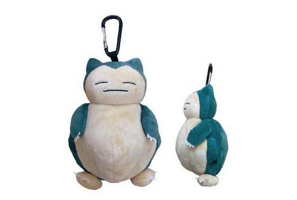 Pokemon Plush Toy Pouch with Carabiner - Snorlax