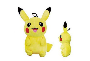 Pokemon Plush Toy Pouch with Carabiner - Pikachu