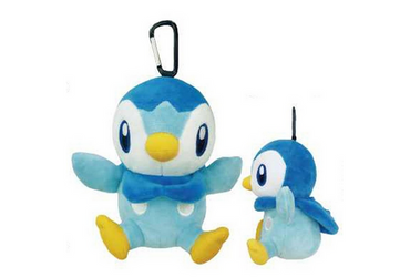 Pokemon Plush Toy Pouch with Carabiner - Piplup
