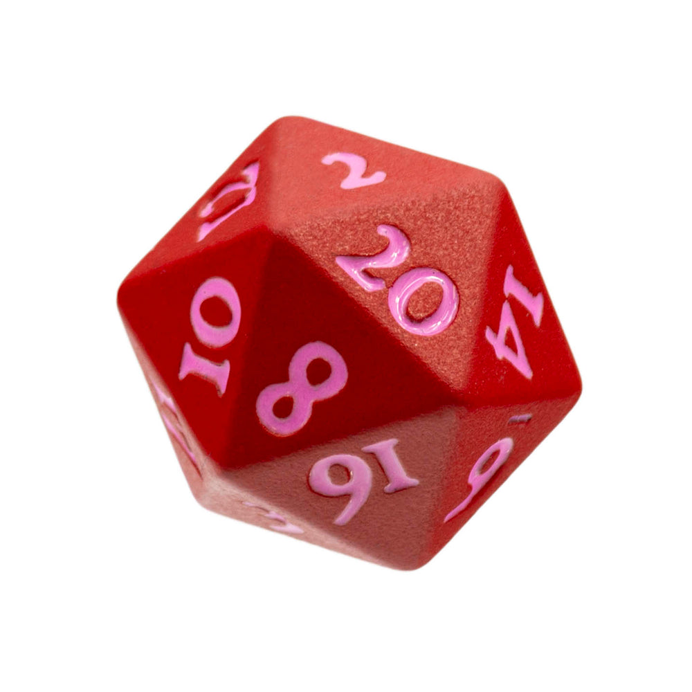 Ultra Pro D20 Heavy Metal Dice Vivid Red (2 Count)