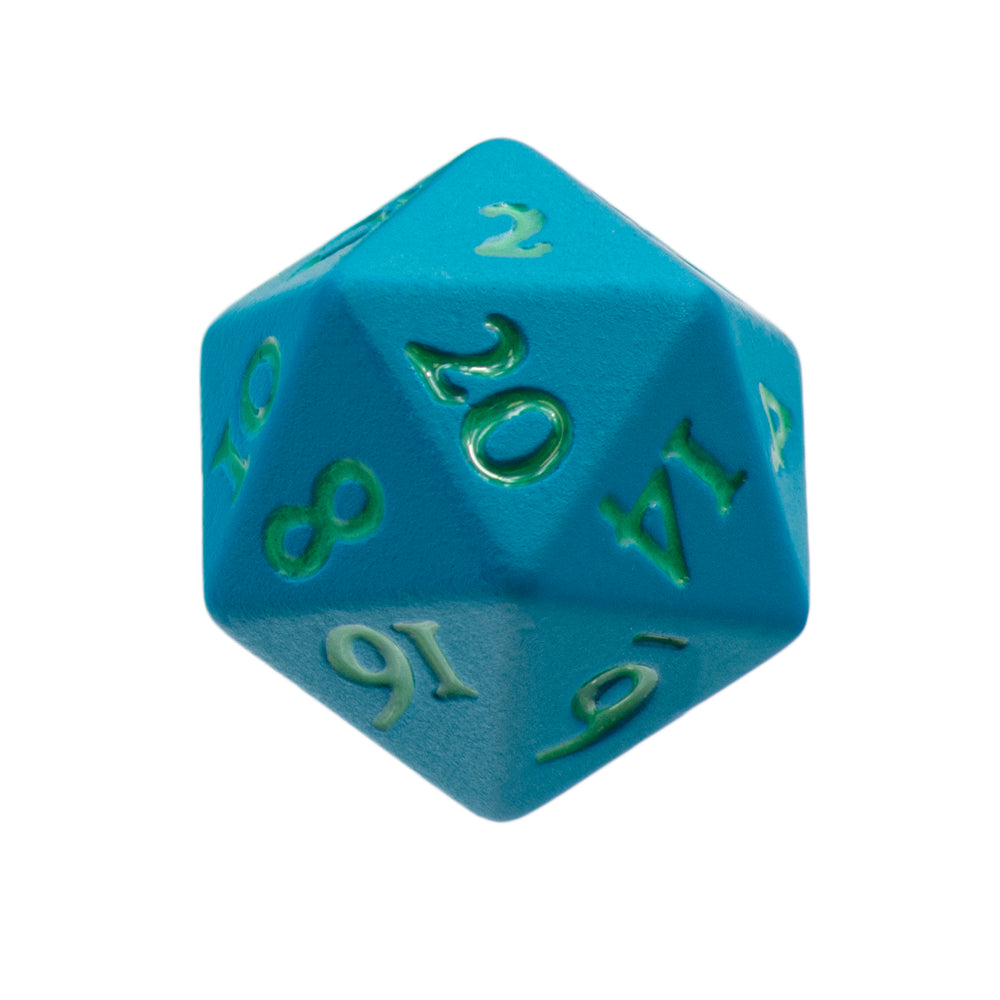 Ultra Pro D20 Heavy Metal Dice Vivid Teal (2 Count)