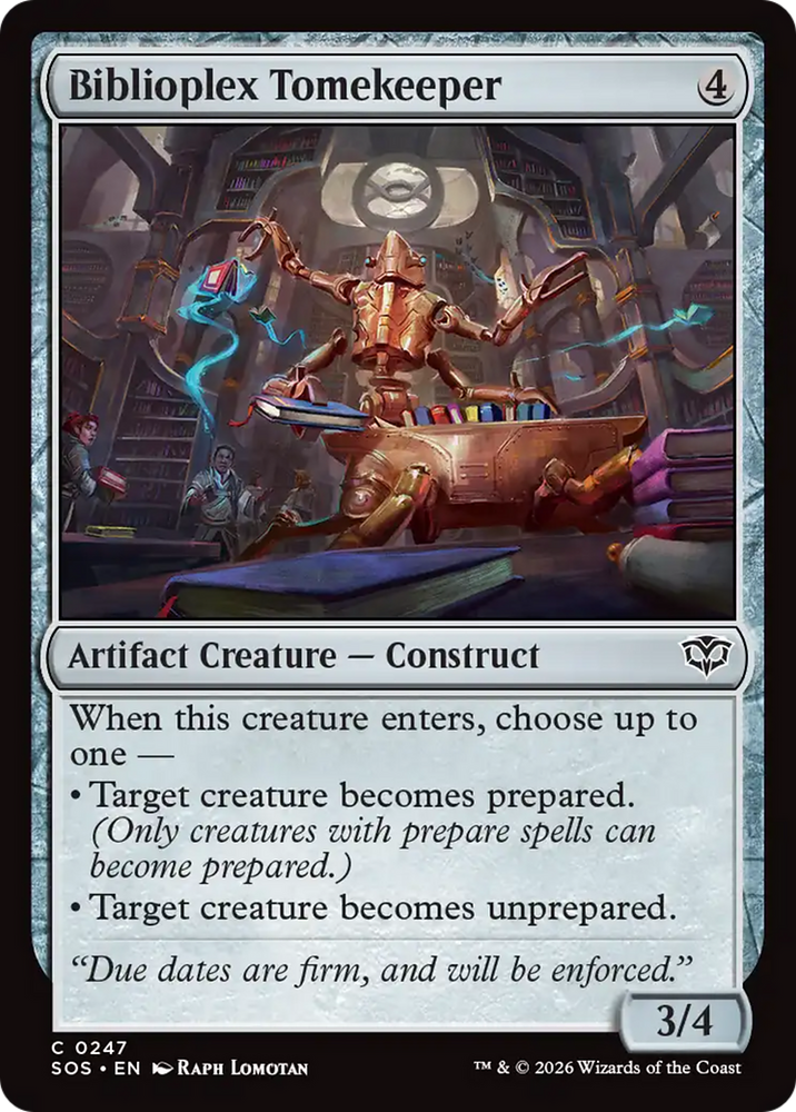 Biblioplex Tomekeeper [Secrets of Strixhaven]