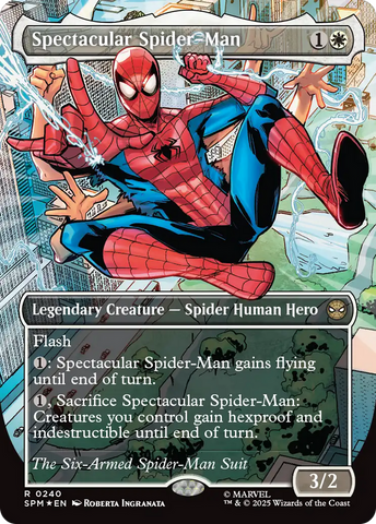 Spectacular Spider-Man (0240) (Borderless) (Textured Foil) [Marvel's Spider-Man]