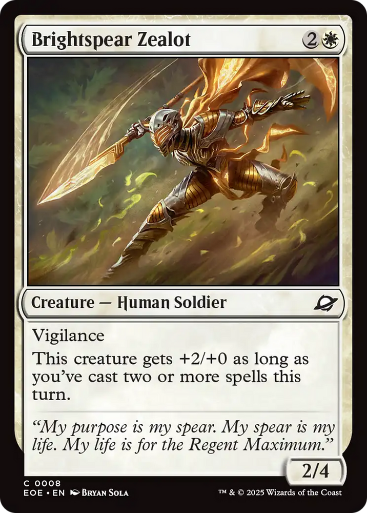 Brightspear Zealot [Edge of Eternities]