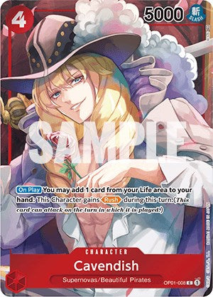 Cavendish (OP01-008) (Box Topper) [Romance Dawn]