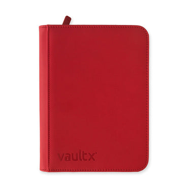 Vault X Exo-Tec 4-Pocket Zip Binder - Red