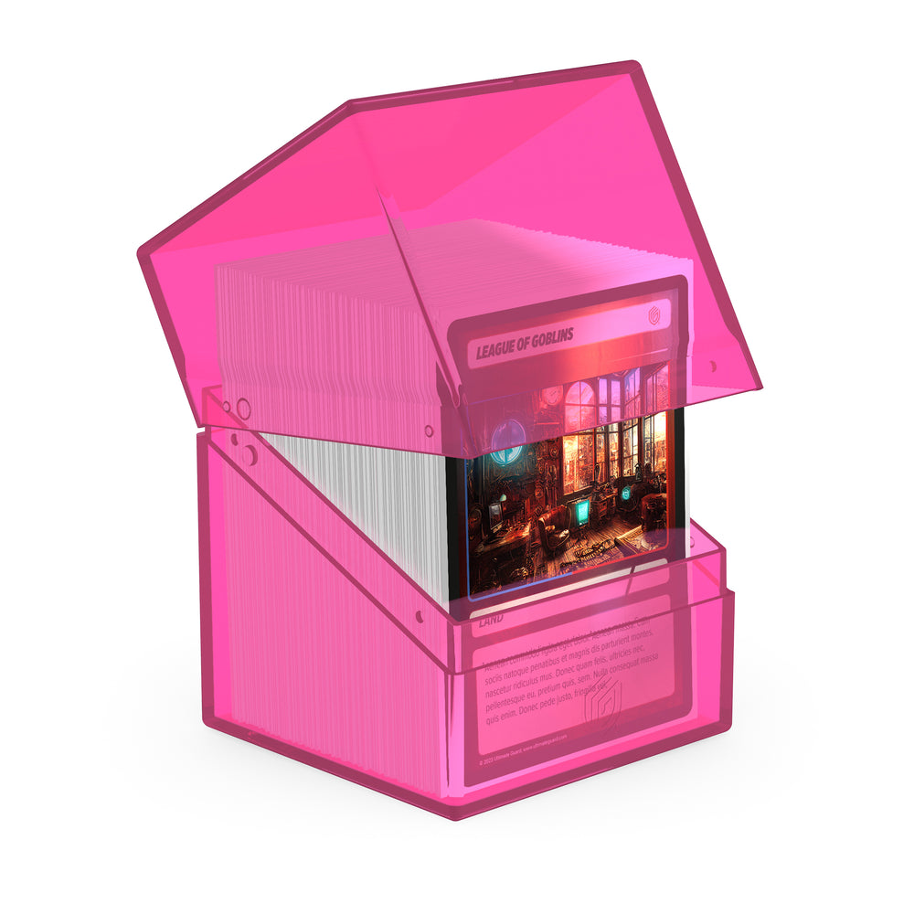 Ultimate Guard: Boulder 100+ Clear - Rhodonite