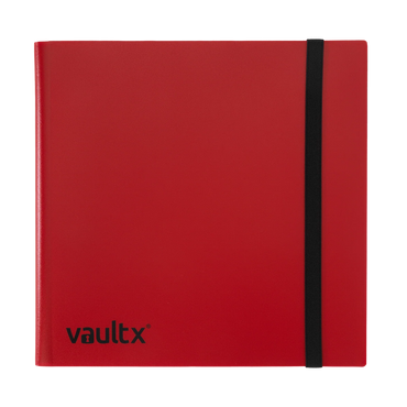 Vault X 12-Pocket Strap Binder - Red