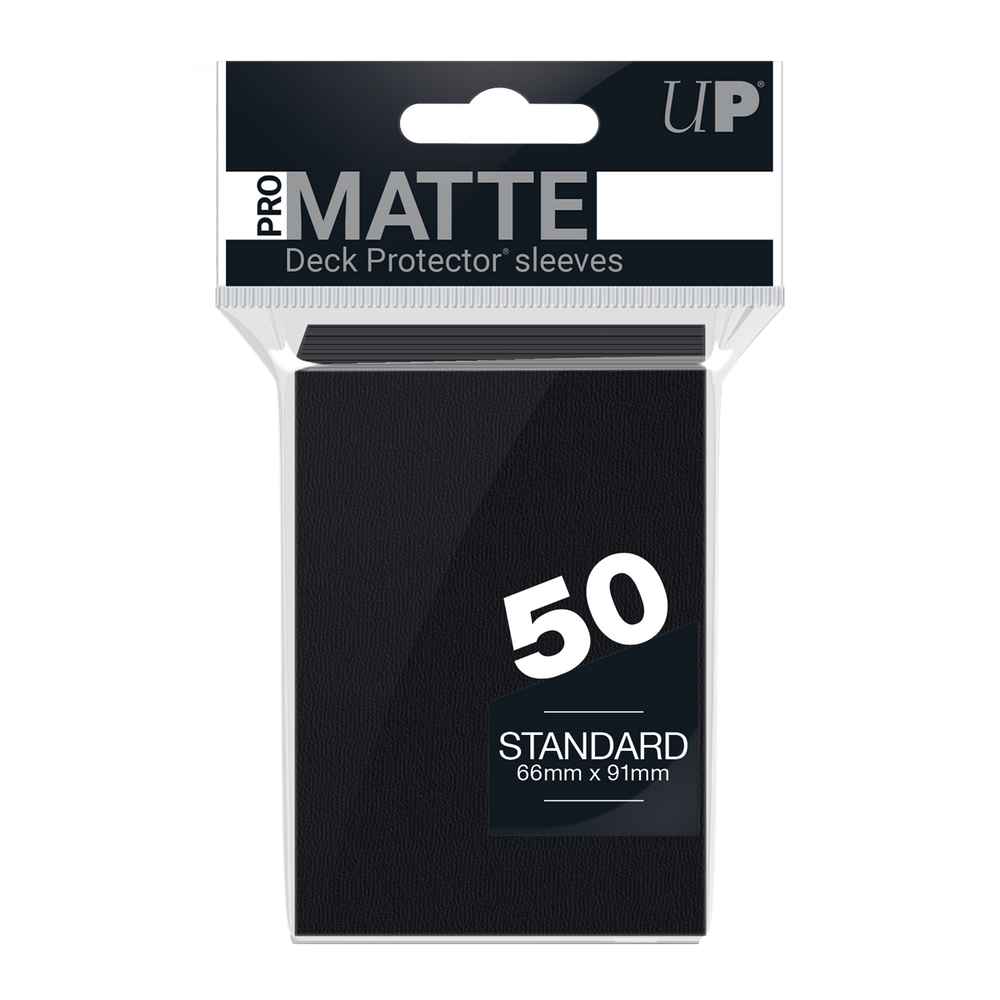 Ultra PRO: Standard 50ct Sleeves - PRO-Matte (Black)