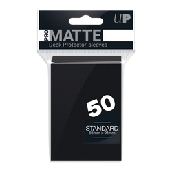 Ultra PRO: Standard 50ct Sleeves - PRO-Matte (Black)