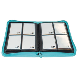 Ultra PRO: 4-Pocket Zippered PRO-Binder - Vivid (Light Blue)