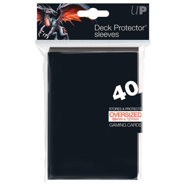 Ultra PRO: Oversized 40ct Sleeves Top Loading (Black)