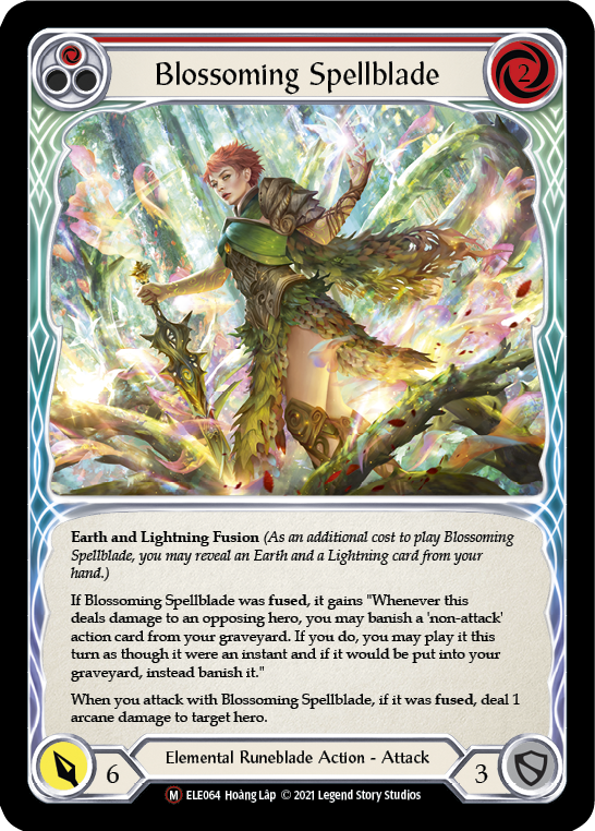 Blossoming Spellblade [U-ELE064] (Tales of Aria Unlimited)  Unlimited Rainbow Foil