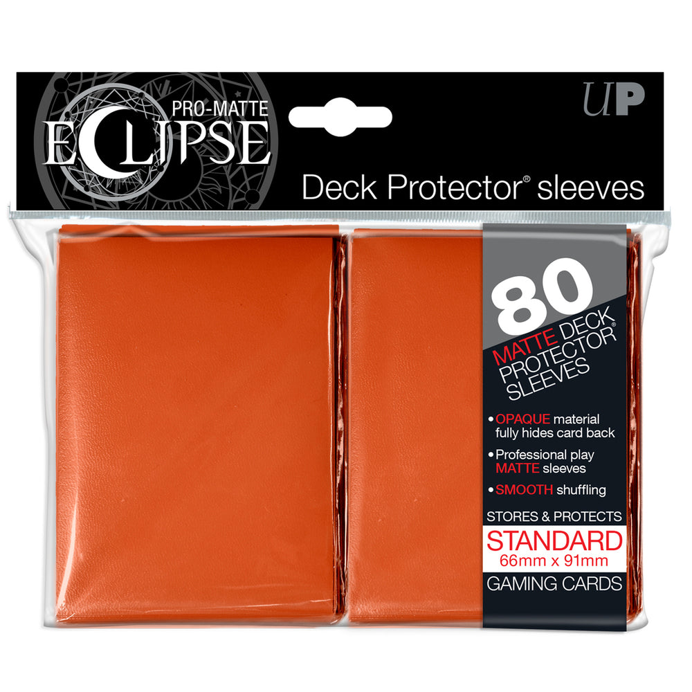 Ultra PRO: Standard 80ct Sleeves - PRO-Matte Eclipse (Orange)