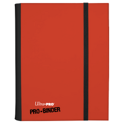 Ultra PRO: Flip PRO-Binder 4-Pocket Side-Loading (Red / White)