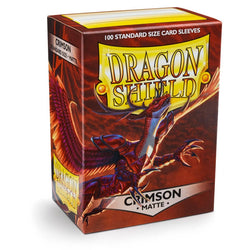 Dragon Shield: Standard 100ct Sleeves - Crimson (Matte)