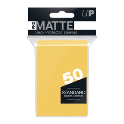 Ultra PRO: Standard 50ct Sleeves - PRO-Matte (Yellow)