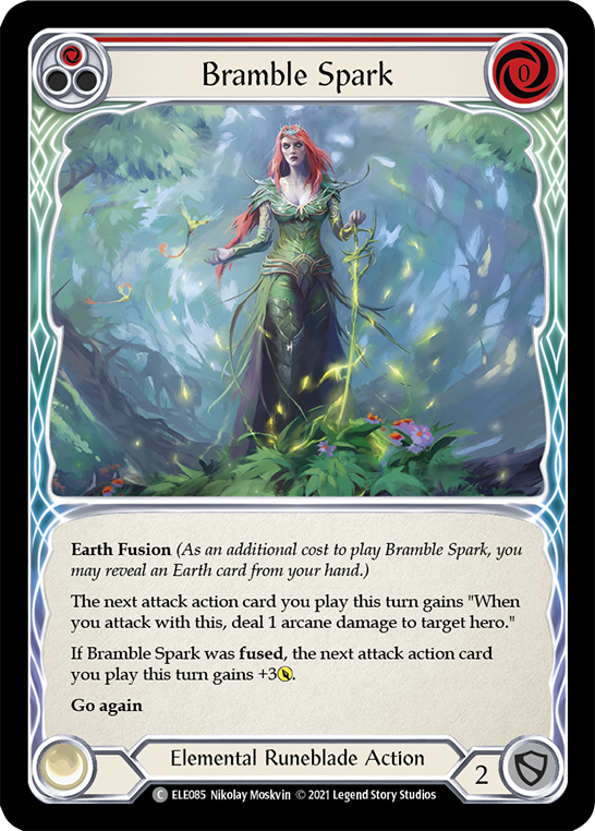 Bramble Spark (Red) [ELE085] (Tales of Aria)  1st Edition Rainbow Foil