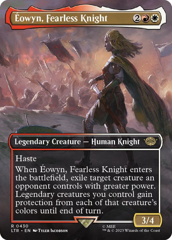 Eowyn, Fearless Knight (Borderless Alternate Art) [The Lord of the Rings: Tales of Middle-Earth]