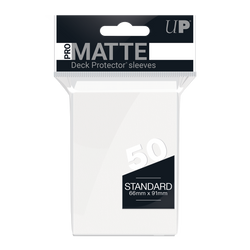 Ultra PRO: Standard 50ct Sleeves - PRO-Matte (White)