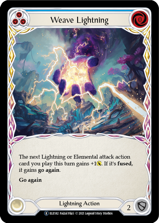 Weave Lightning (Blue) [U-ELE182] (Tales of Aria Unlimited)  Unlimited Rainbow Foil