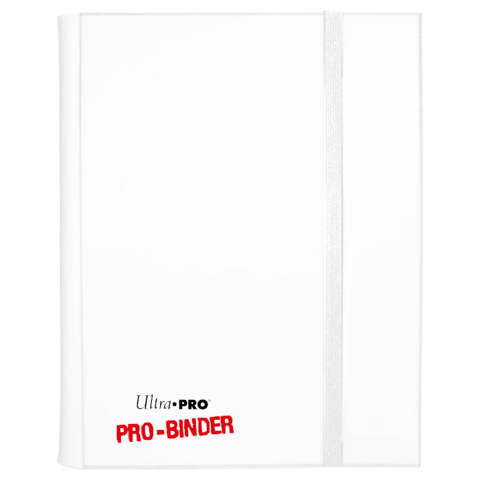 Ultra PRO: 9-Pocket Side-Loading PRO-Binder (White with White Strap)