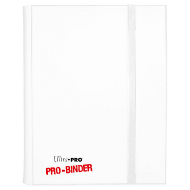 Ultra PRO: 9-Pocket Side-Loading PRO-Binder (White with White Strap)