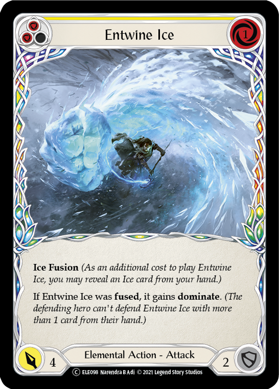 Entwine Ice (Yellow) [U-ELE098] (Tales of Aria Unlimited)  Unlimited Normal