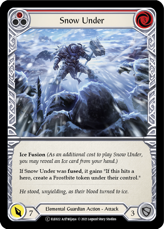 Snow Under (Red) [U-ELE022] (Tales of Aria Unlimited)  Unlimited Rainbow Foil