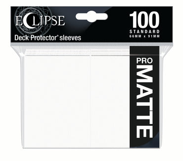 Ultra PRO: Standard 100ct Sleeves - Eclipse Matte (Arctic White)