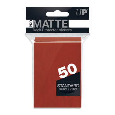 Ultra PRO: Standard 50ct Sleeves - PRO-Matte (Red)