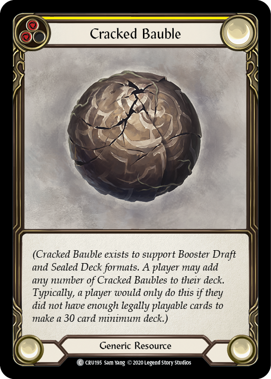 Cracked Bauble [CRU195] (Crucible of War)  1st Edition Rainbow Foil