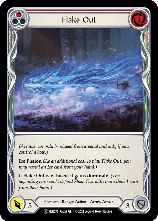 Flake Out (Red) [U-ELE056] (Tales of Aria Unlimited)  Unlimited Rainbow Foil