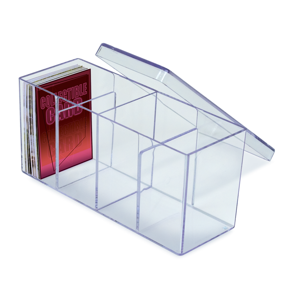 Ultra PRO: Card Box - Four Compartment (Clear)