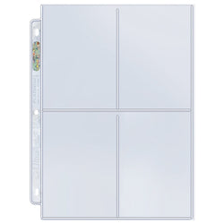 Ultra PRO: Platinum Hologram Mini 4-Pocket Pages - 2-Holes (2.5" x 3.5" / 100-Pack)