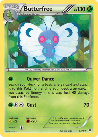 Butterfree (5/83) [XY: Generations]