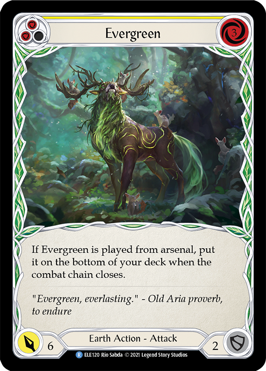Evergreen (Yellow) [ELE120] (Tales of Aria)  1st Edition Normal