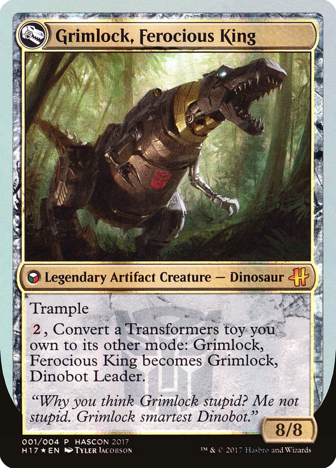 Grimlock, Dinobot Leader // Grimlock, Ferocious King [HasCon 2017]