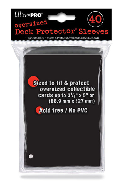 Ultra PRO: Oversized 40ct Sleeves (Black)