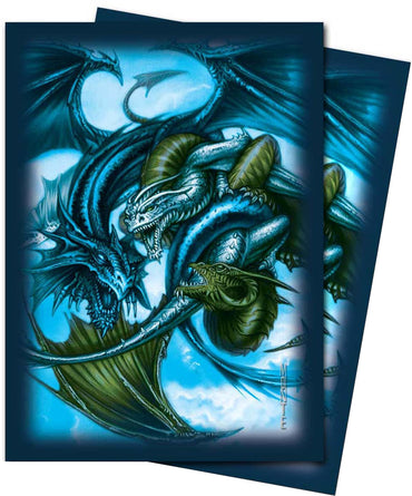 Ultra PRO: Small 60ct Sleeves - Monte Moore (Blue Trinity Dragon)